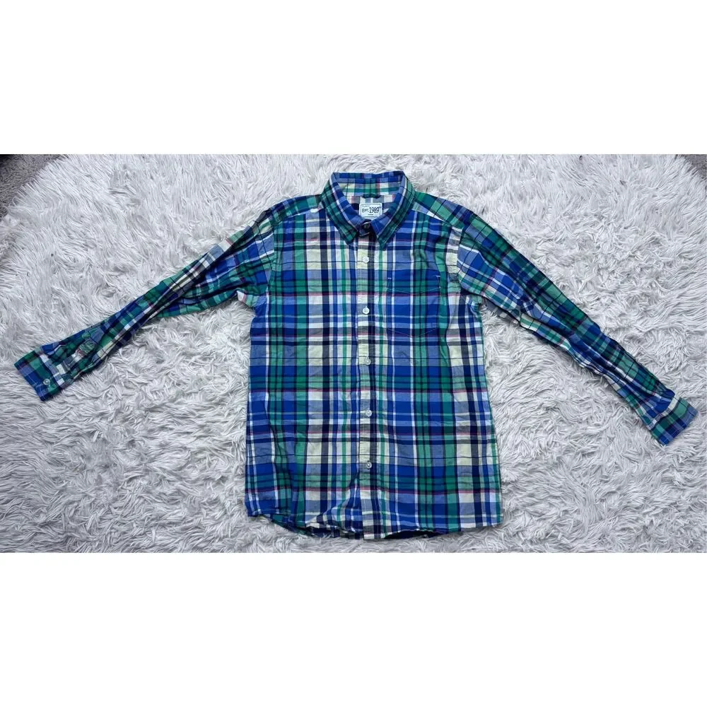 3 piece boys button down plaid shirt bundle size 10-12 by The Children’s Place,